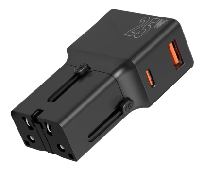 Ładowarka do smartfonów Mobile Origin Travel adapter 25W EU/US/UK/AU black